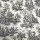 Duck Kumaş, Kırık Beyaz Üzeri Koyu Gri Fransız Köylüleri Desenli Kumaş